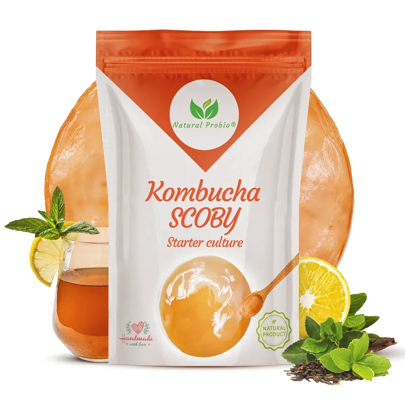 Pouch with a live kombucha SCOBY from Natural Probio